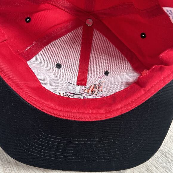 Vintage 1990's Hip Hop Hat Snapback Music‎ Rap KC Red Black Cap - Picture 5 of 8